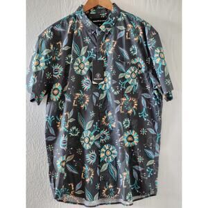 Molokai Surf Button Down Hawaiian Short Sleeve Shirt Men's size XXL Floral Print